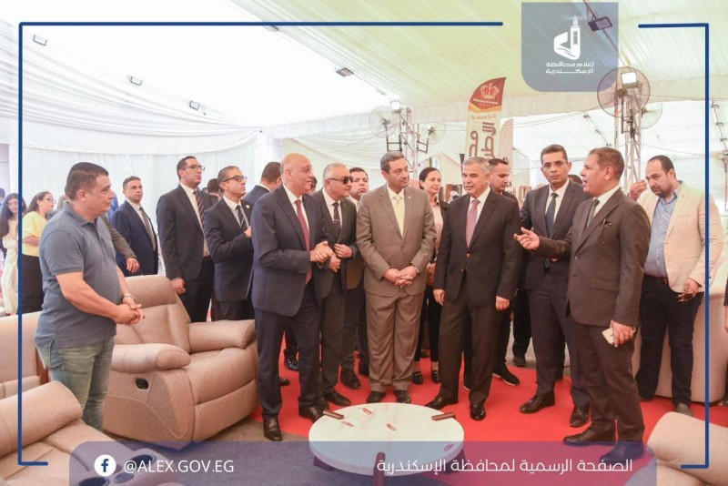 افتتاح معرض «صنع في دمياط » بمحافظة الإسكندرية