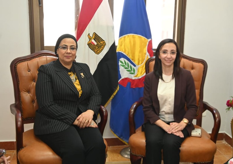 من قرية زاوية صقر بأبو المطامير.. محافظ البحيرة تستقبل رئيس المجلس القومي للمرأة في مستهل زيارتها للمحافظة