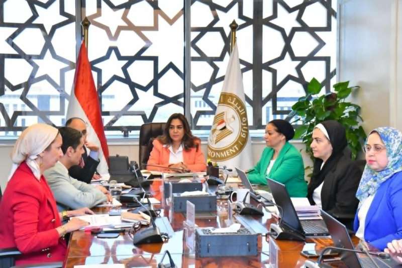 د. منال عوض تبحث الموقف الحالي للتعاون مع شركاء التنمية و المشروعات البيئية الحالية