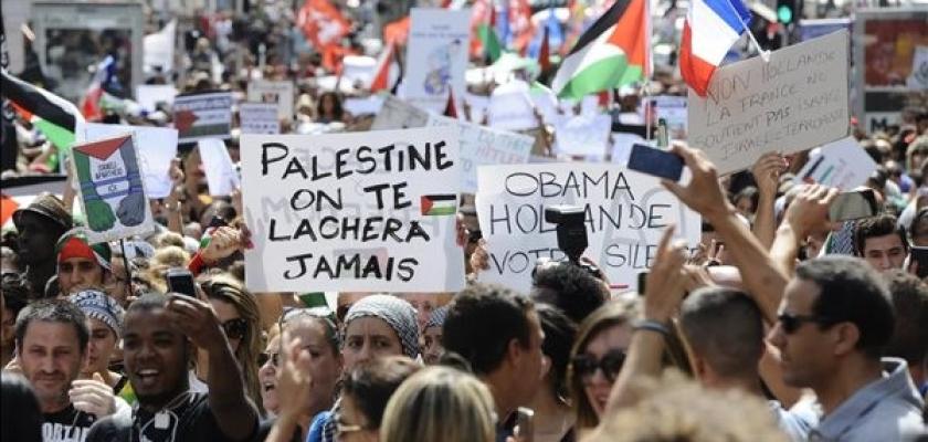 صوت واحد لدعم فلسطين: مظاهرات في باريس للمطالبة بوقف الحرب