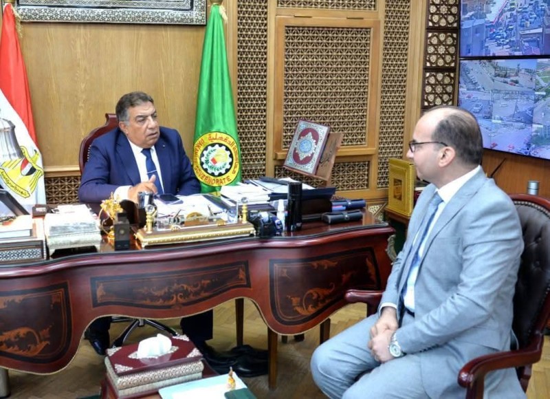 محافظ الدقهلية استقبل الدكتور حمودة الجزار وكيل وزارة الصحة الجديد