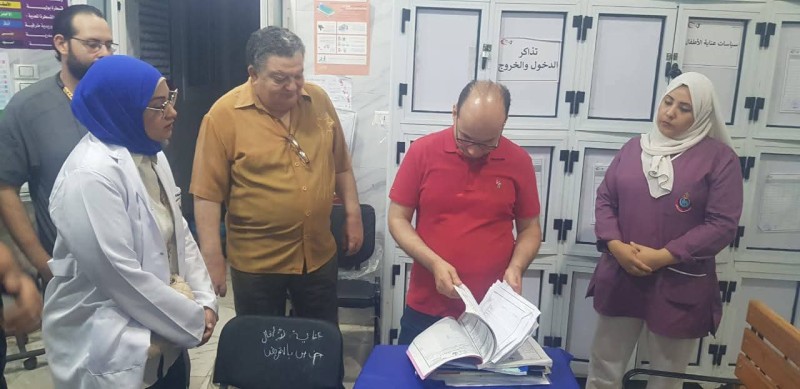 استمرار حملات المرور المفاجئة لوكيل وزارة الصحة على المنشآت الطبية بالدقهلية