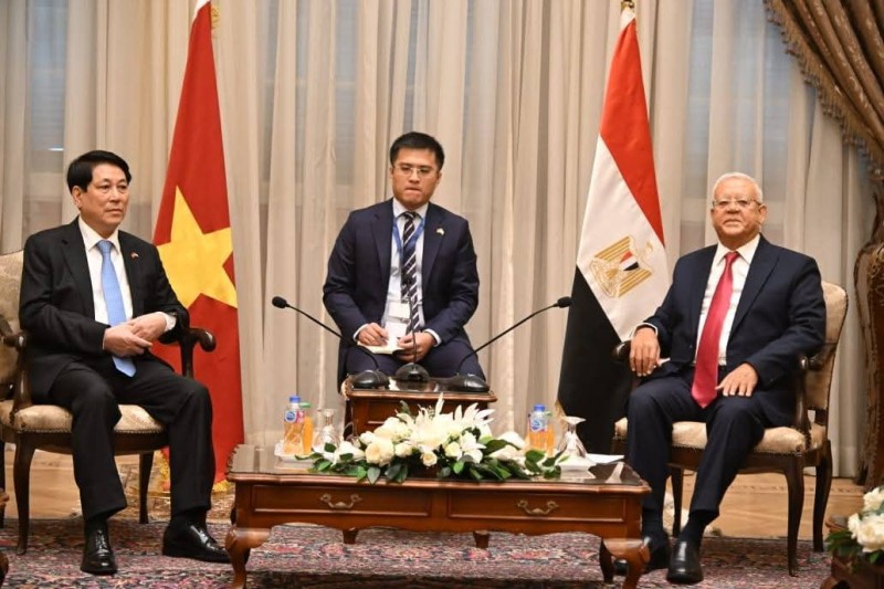 رئيس مجلس النواب يستقبل رئيس جمهورية فيتنام الإشتراكية