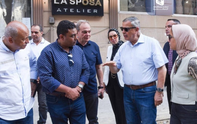 محافظ الإسكندرية يتفقد بدء تنفيذ مشروع توسعة شارع أبو قير بنطاق حي شرق