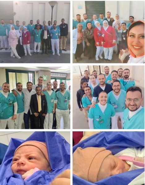 فريق طبي بمستشفى الزهور ببورسعيد يقاتل من أجل إنقاذ الطفلة المعثور عليها بمرحاض حمام الطوارئ