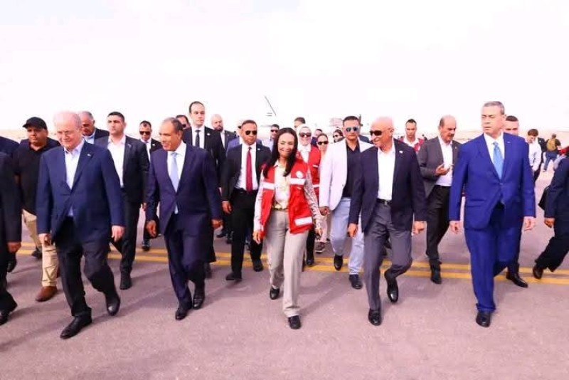 وزيرة التضامن تصل العريش رفقة وزير الخارجية ورئيس الوزراء الفلسطيني