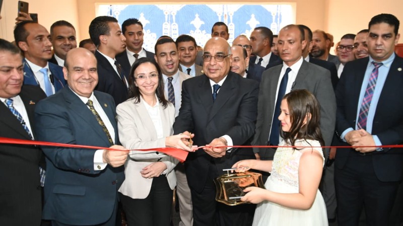 محافظ البحيرة ووزير العدل يفتتحان مبنى محكمة الأسرة الجديد بمحكمة كفر الدوار