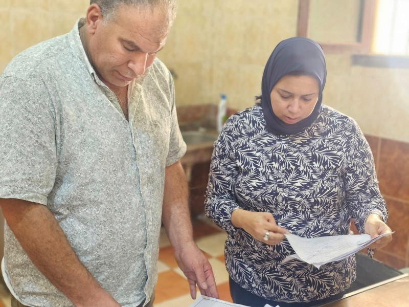 مدير إدارة المعامل يراجع إجراءات فحص السائقين في القومسيون الطبي