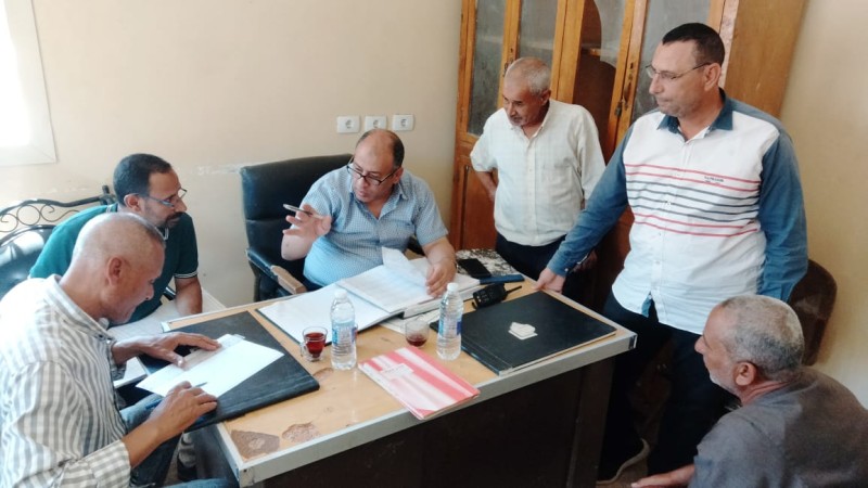 وكيل زراعة البحيرة فى زيارة مفاجئة لجمعية الصفاصيف الزراعية