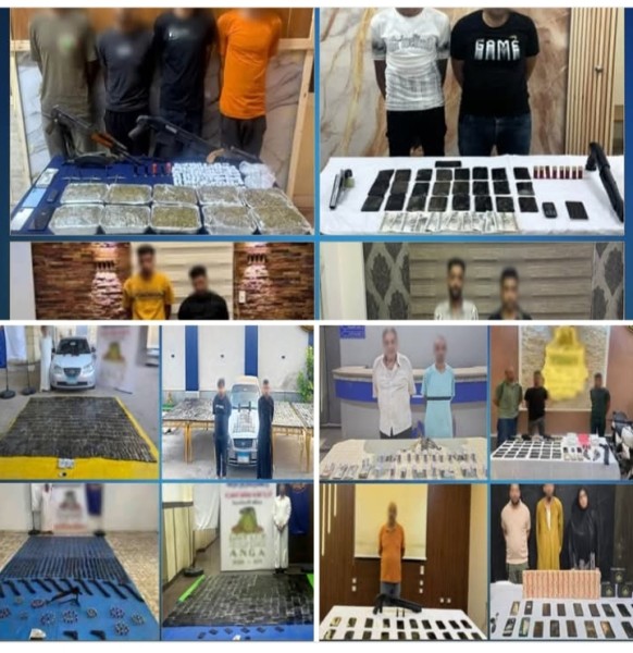 ضبط طن مخدرات و150 سلاح ناري ومصرع 3 عناصر إجرامية بالشرقية