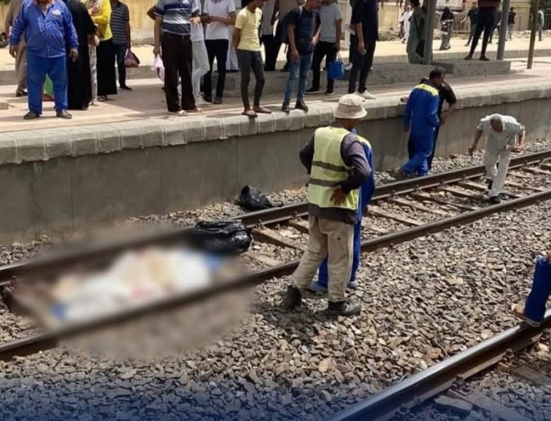 مصرع شاب تحت عجلات القطار بالعياط
