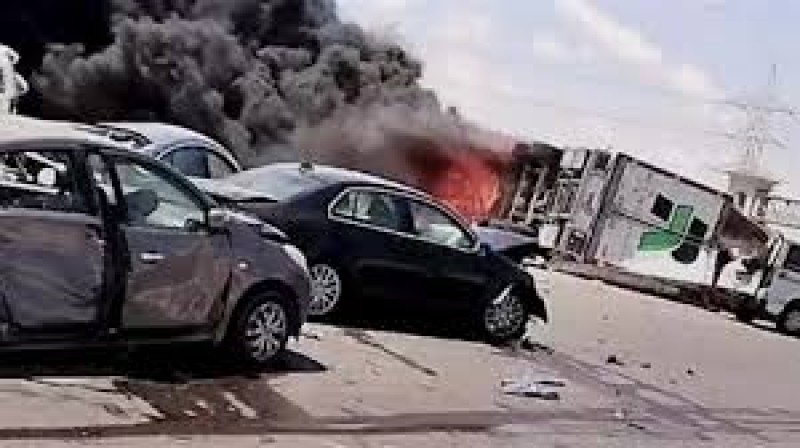 مصرع مجهول وإصابة 9 في حادث انقلاب سيارة بالبحيرة