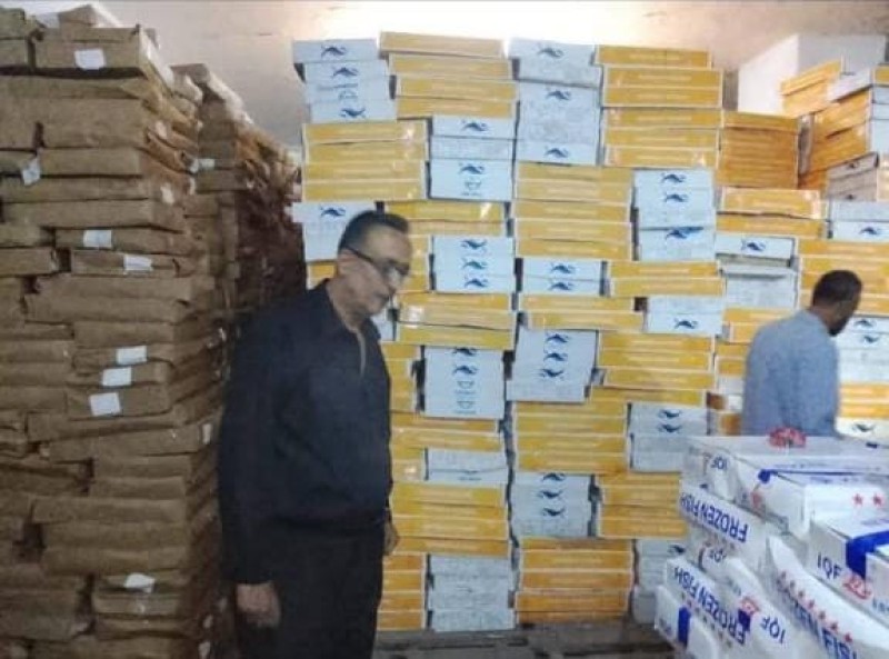 ضبط 36 طن سمك ماكريل وكبدة غير صالحة للإستهلاك الآدمي خلال حملة مكبرة بكفر الدوار ” صور ”