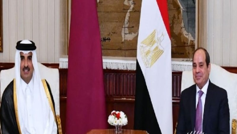 السيسي وأمير قطر يشددان على أهمية تشكيل جبهة موحدة لحماية الأمن القومي العربي