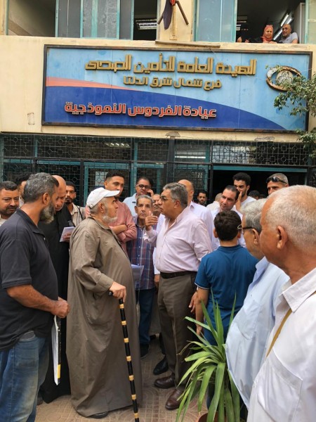 محافظ الدقهلية: التأكيد على حسن استقبال المرضى وسرعة الاستجابة لمطالبهم بعيادة الفردوس للتأمين الصحي