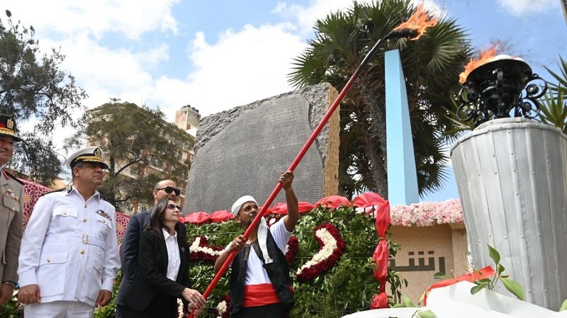 محافظ البحيرة تطلق الاحتفالات بالعيد القومي من ميدان الحرية برشيد