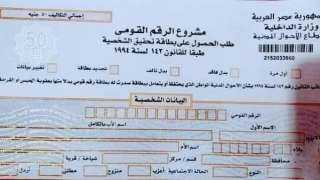 تبدأ من 50 جنيها.. أسعار استمارات البطاقة الشخصية 2025