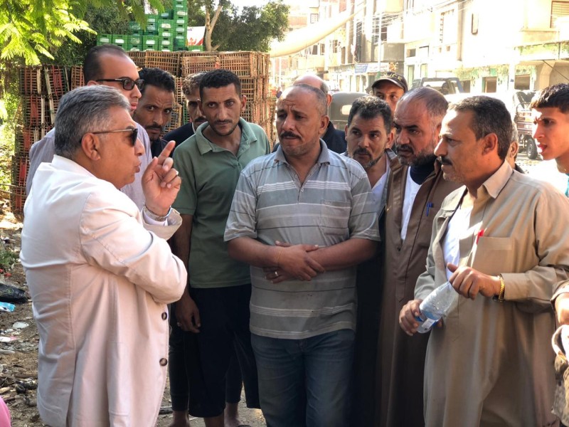 محافظ الدقهلية في زيارة مفاجئة لقريتي الضهرية ودنجواي بشربين