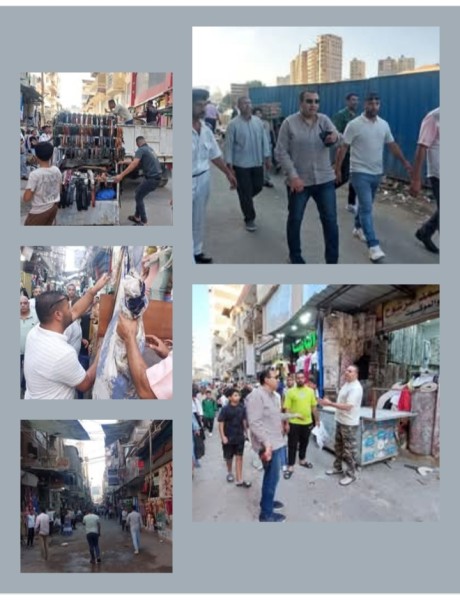 البحيرة: إزالة ٢٨٠ مخالفة إشغال طريق ثابت ومتنقل خلال حملة بقيادة ”رئيس مدينة كفر الدوار” لليوم الخامس علي التوالي