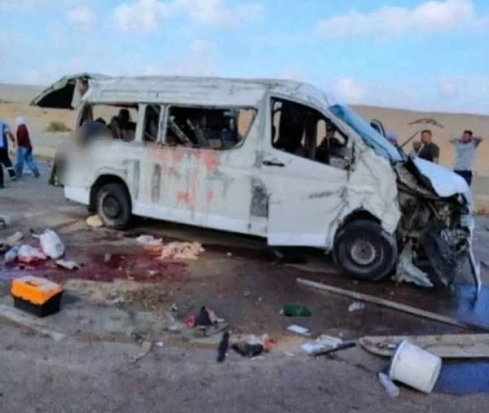 مصرع طالبين وإصابة 4 في حادث تصادم بالبحيرة