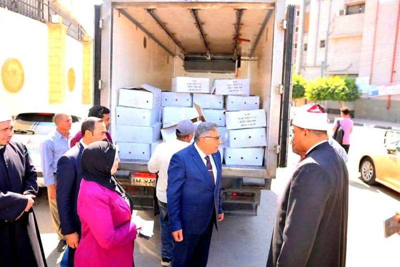 محافظة الدقهلية تتسلم 2 طن من لحوم أضاحي مخصصة للتوزيع على الأسر الأولى بالرعاية