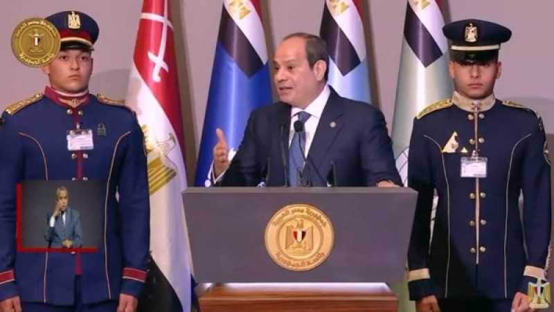السيسي: عمري ما فكرت في أصعب الأوقات أدخل بيكم في الحيط (فيديو)