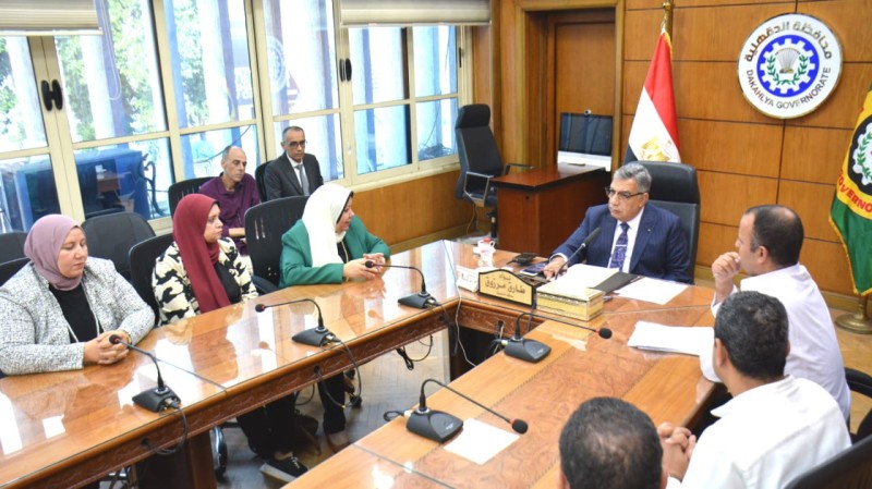 تفاصيل ما دار في اجتماع محافظ الدقهلية بإدارة المراجعة الداخلية والحوكمة