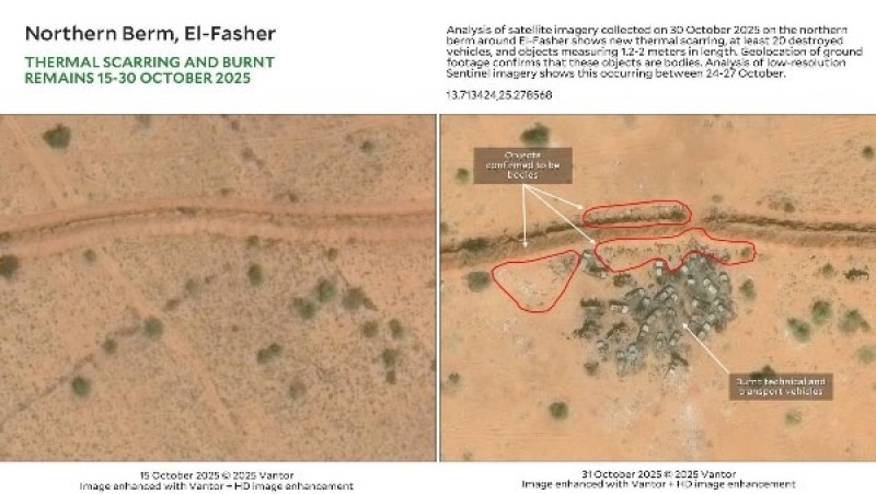 صور الأقمار الصناعية تكشف رعبا يحدث في السودان.. مذابح ومقابر جماعية