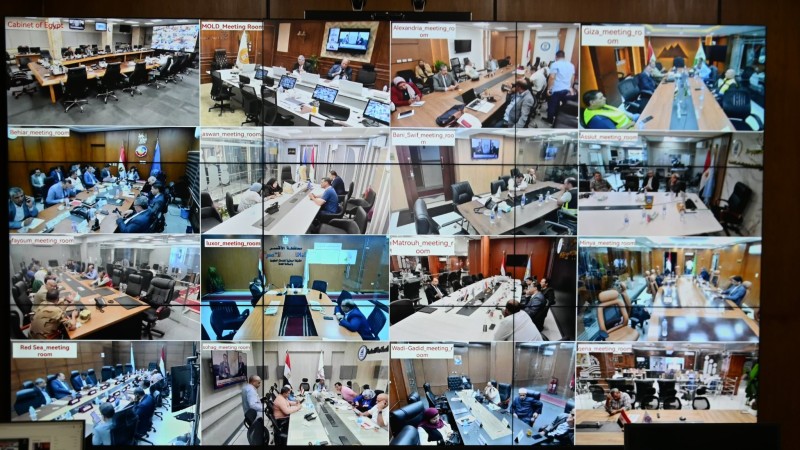 متابعة من وحدة التحكم والسيطرة بديوان عام محافظة البحيرة لسير العملية الإنتخابية فى أول أيامها