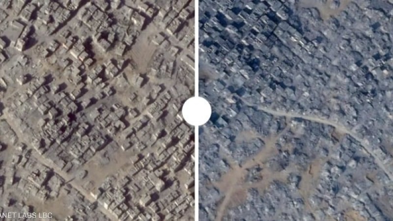 صور تكشف تدمير الاحتلال مبانٍ داخل ”الخط الأصفر” بعد الهدنة