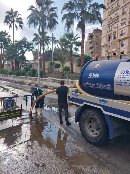 محافظ الدقهلية: استمرار جهود الوحدات المحلية بالتنسيق مع شركة مياه الشرب والصرف الصحي للتعامل مع مياه الأمطار