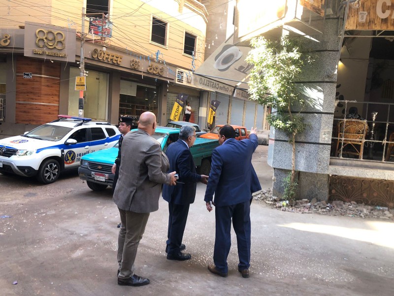 جولة المحافظ الميدانية بمنطقتي الزعفران وابن زيد بالمنصورة