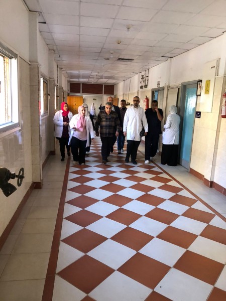 محافظ الدقهلية يتفقد أعمال تطوير مستشفى طلخا المركزى