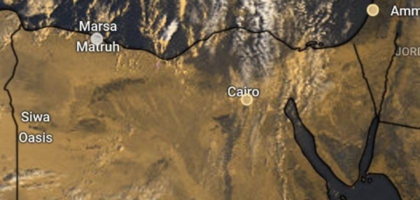 الأقمار الصناعية ترصد سحبا محملة بالأمطار تتقدم باتجاه القاهرة الكبرى