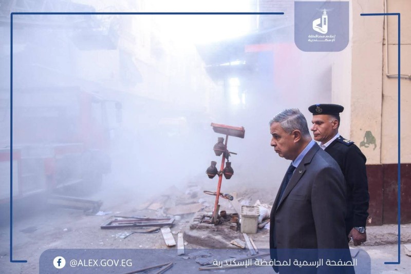 إصابة 3 أشخاص في انهيار عقار بغرب الإسكندرية