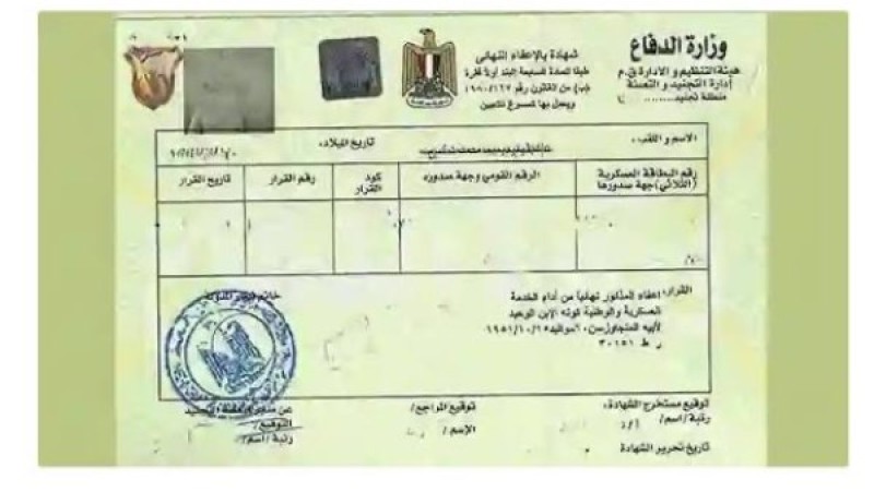بالخطوات والرسوم.. استخراج شهادة الجيش من المنزل 2025