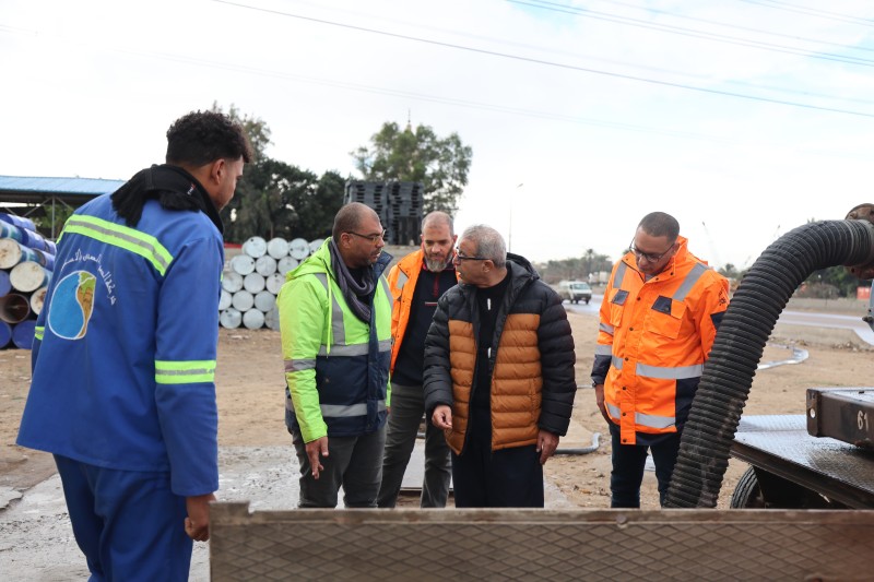 صرف الإسكندرية تتابع اجراءات التعامل مع النوه