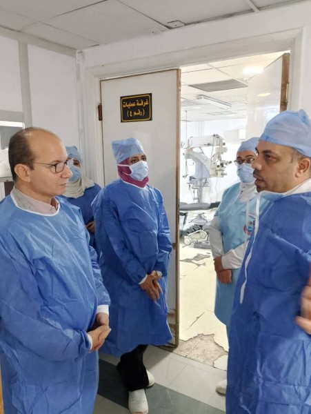 تفاصيل ما دار في زيارة وكيل وزارة الصحة بالدقهلية لمستشفي رمد المنصورة