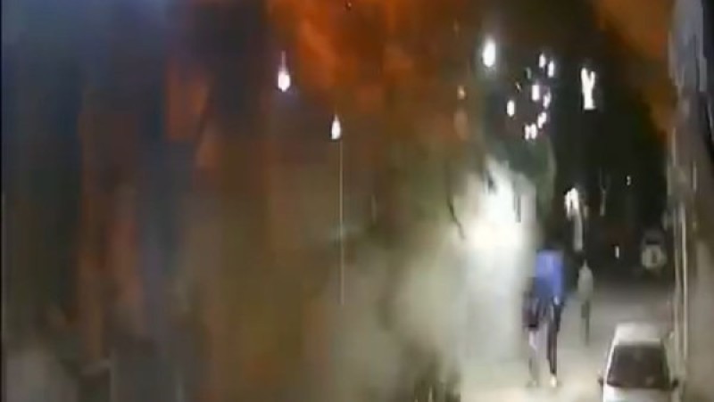 الشارع اتهز والنار نورت المنطقة.. لحظة تسريب غاز بإمبابة