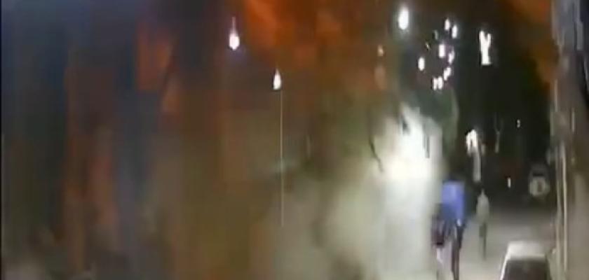 الشارع اتهز والنار نورت المنطقة.. لحظة تسريب غاز بإمبابة