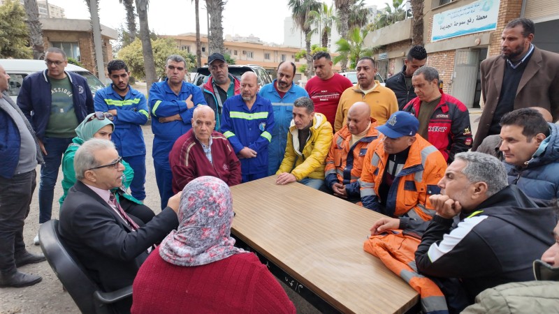 جولة تفقدية لمحطة رفع سموحة