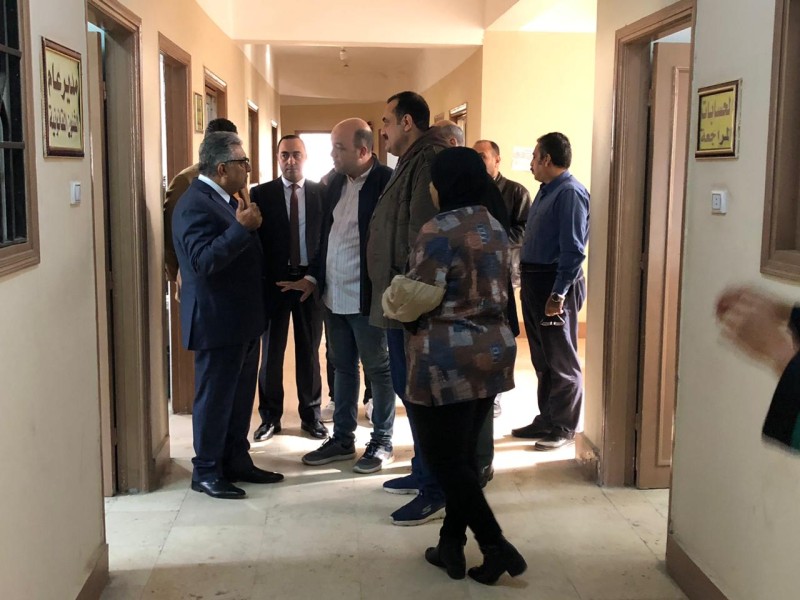 محافظ الدقهلية يتفقد مديرية الشباب والرياضة للاطمئنان على سير العمل
