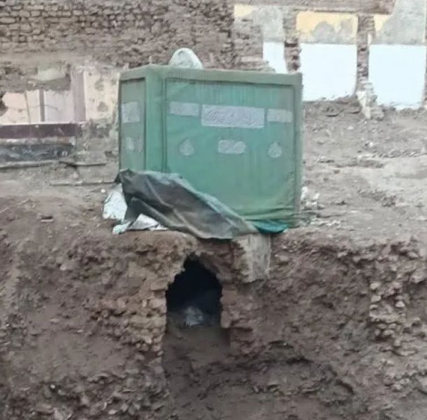 المنوفية:موجة غضب علي خلفية انهيار ضريح وظهور رفات الجثامين