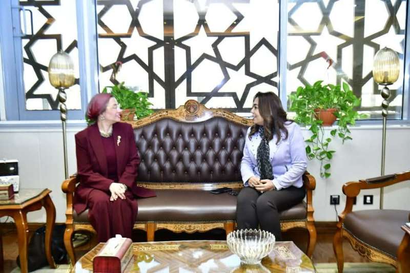 منال عوض تستقبل وكيلة السكرتير العام للأمم المتحدة لمكافحة التصحر