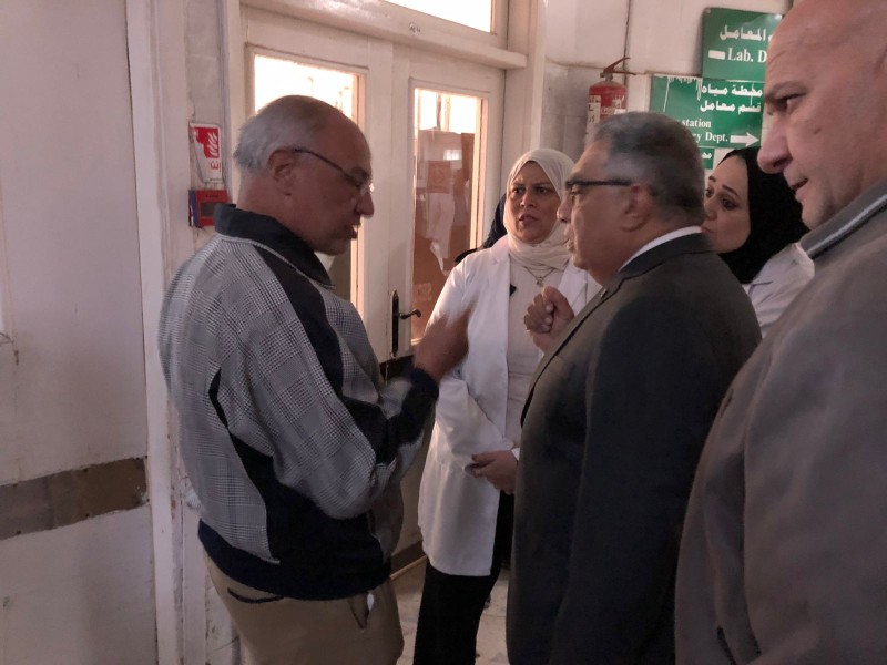 محافظ الدقهلية يتفقد مستشفى التأمين الصحي بسندوب