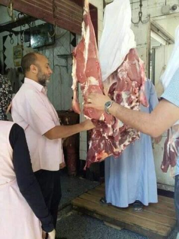 حملات تفتيشية على محلات الجزارة واللحوم بكوم امبو 