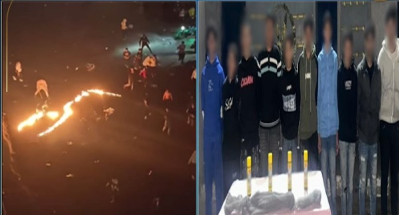 القبض على 10 متهمين بعد إشعال نيران بشارع عام بالإسكندرية