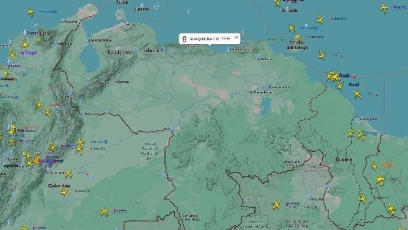 على خلفية الانفجارات.. فلايت رادار: أجواء فنزويلا خالية تمامًا من الطائرات وقرار بحظر الطيران