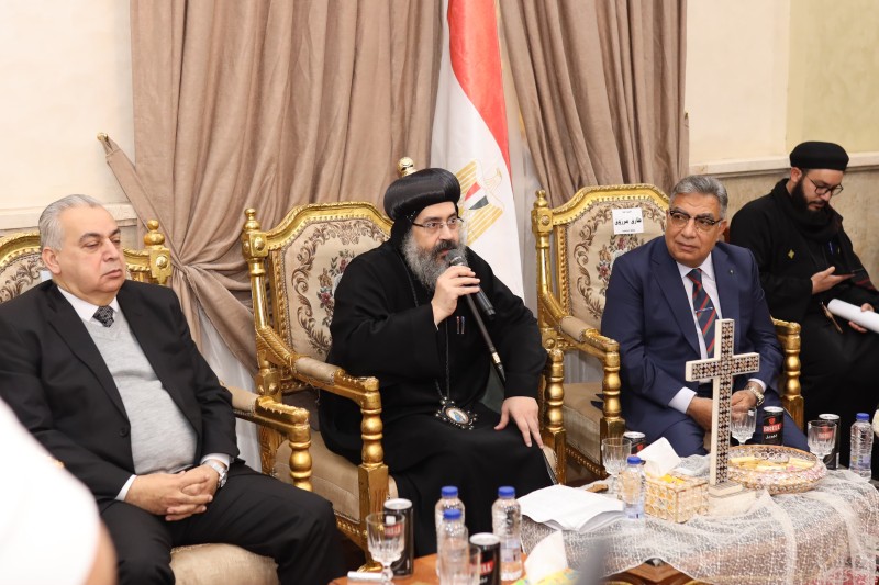 محافظ الدقهلية ومدير الأمن ونائب المحافظ يقدمون التهنئة بعيد الميلاد للأخوة المسيحيين بكنيسة السيدة العذراء والملاك ميخائيل بالمنصورة
