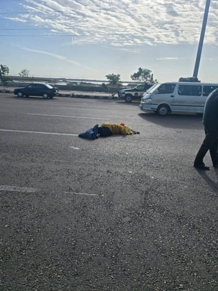 حادث مروري أمام مساكن بشايير الخير بالإسكندرية